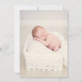 Witte Bloemen & Groen Fotodoop Kaart (Achterkant)