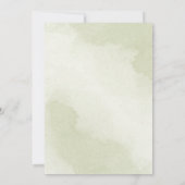  witte bloemen groen zitkaart kaart (Achterkant)