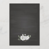 witte bloemen groen zwarte details informatiekaartje (Achterkant)