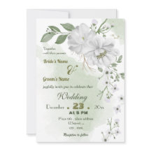 witte bloemen groene bladeren bruiloft