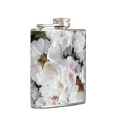 Witte bloemen heupfles (Rechts)