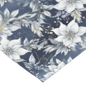 Witte bloemen & Holly bessen Korte Tafelloper (Hoek)