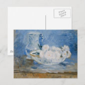 Witte bloemen in een Bowl Briefkaart (Voorkant / Achterkant)