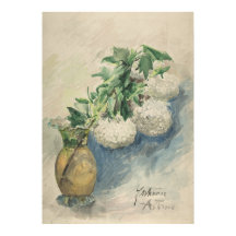 Witte bloemen in een vaas van Zacharie Astruc