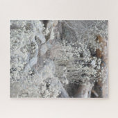 Witte bloemen in het bos legpuzzel (Horizontaal)