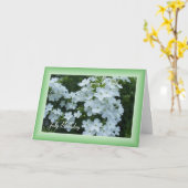 witte bloemen kaart (Gele Bloem)