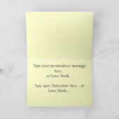 Witte bloemen Kaart Roos Bloem Wenskaart Blank (Binnen)