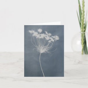Witte bloemen kaart zonder tekst