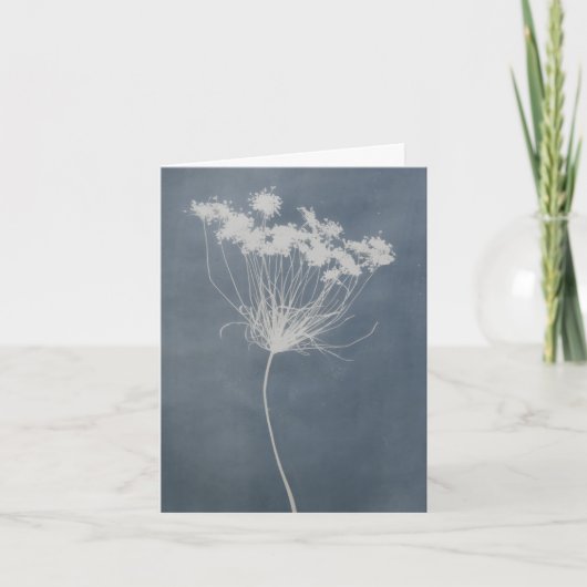 Witte bloemen kaart zonder tekst (Voorkant)