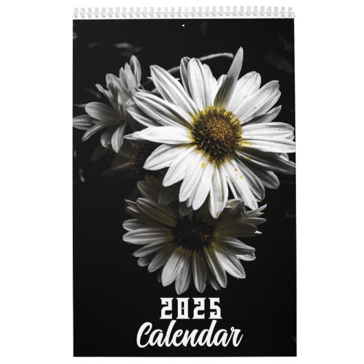 Witte Bloemen Kalender 2025 (Hoes)