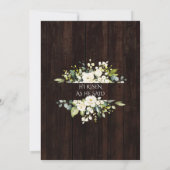 Witte bloemen kant Paaseieren jacht Oostern Kaart (Achterkant)