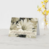 Witte Bloemen Kleindochter in Law Afstuderen Kaart (Gele Bloem)