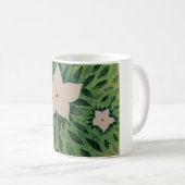 Witte Bloemen Koffiemok (Voorkant rechts)