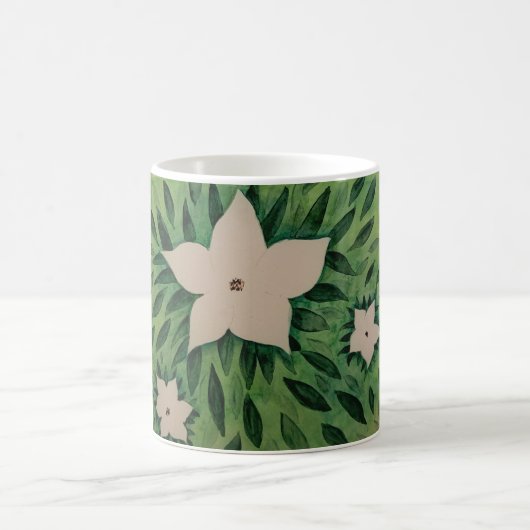 Witte Bloemen Koffiemok (Center)