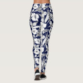 Witte bloemen leggings (Achterkant)