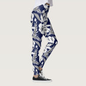 Witte bloemen leggings (Rechts)
