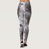Witte bloemen leggings (Achterkant)