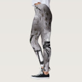 Witte bloemen leggings (Links)