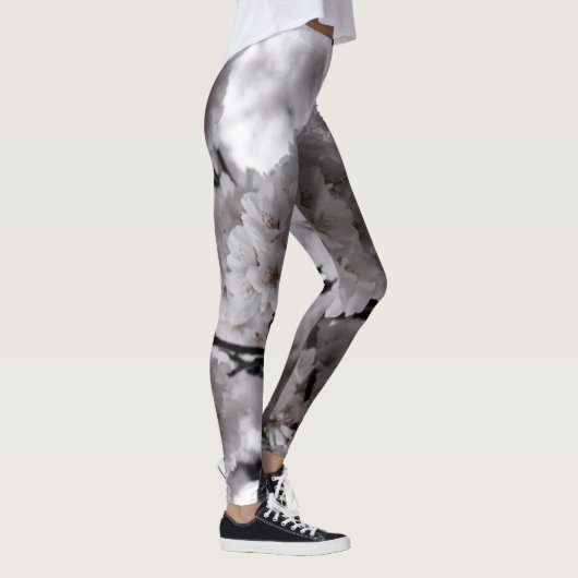 Witte bloemen leggings (Rechts)