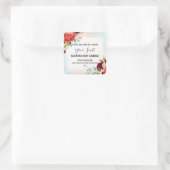 Witte Bloemen Lijst geurende Soy Candle Labels (Tas)