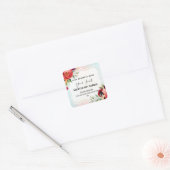 Witte Bloemen Lijst geurende Soy Candle Labels (Envelop)