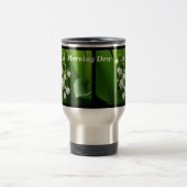 Witte bloemen Lily van de Valley Travel Mug Reisbeker (Center)