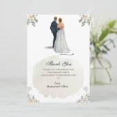 Witte Bloemen Minimalistische Verrassing Verloving Kaart (Staand voorkant)