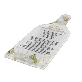 Witte Bloemen Oma's Cookie Recept Boerderij Snijplank (Hoek)