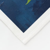 Witte bloemen op blauwe deken (Hoek)