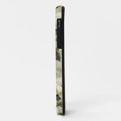 Witte bloemen op een crème achtergrond. Case-Mate iPhone case (Achterkant/links)