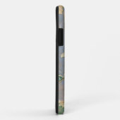 Witte bloemen op een krantenpapier achtergrond Case-Mate iPhone case (Achterkant/rechts)