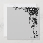 Witte bloemen op een kunstuitnodiging voor wijn! kaart (Voorkant)