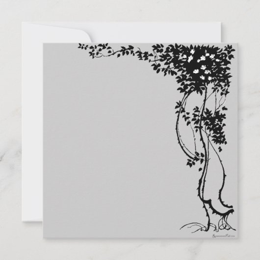 Witte bloemen op een kunstuitnodiging voor wijn! kaart (Voorkant)