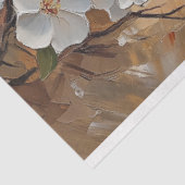 Witte bloemen op het strand olieverfschilderij tissuepapier (Detail)