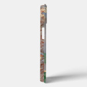 Witte bloemen op krantenpapier achtergrond Case-Mate iPhone case (Achterkant / Rechts)