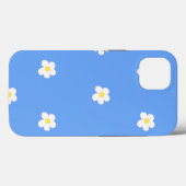 Witte bloemen op Lila achtergrond Case-Mate iPhone Case (Achterkant (horizontaal))