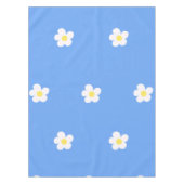 Witte bloemen op Lila Tafelkleed (Voorkant)
