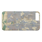 Witte bloemen op Newsprint Achtergrond Case-Mate iPhone Case (Achterkant (Horizontaal))