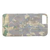 Witte bloemen op Newsprint Achtergrond Case-Mate iPhone Case (Achterkant (Horizontaal))