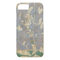 Witte bloemen op Newsprint Achtergrond