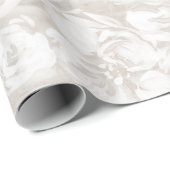 Witte bloemen op omhuld papier voor crème (Rol Hoek)