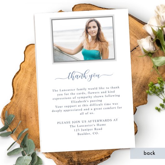 Witte Bloemen Overlijdensbericht begrafenis / Vier