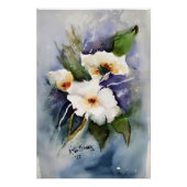 Witte Bloemen Perfect Poster (Voorkant)