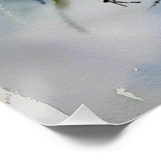 Witte Bloemen Perfect Poster (Hoek)