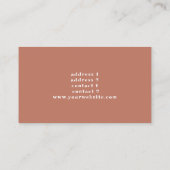 witte bloemen piano visitekaartje (Achterkant)