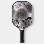 Witte bloemen pickleball paddle (Achterkant)