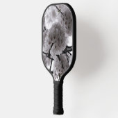 Witte bloemen pickleball paddle (Links)