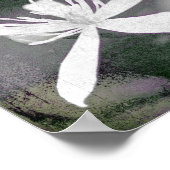 Witte bloemen poster (Hoek)