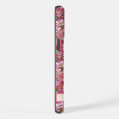  witte bloemen roze bloemig iPhone hoesje (Rechterkant)