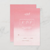 Witte bloemen RSVP kaartje (Voorkant / Achterkant)